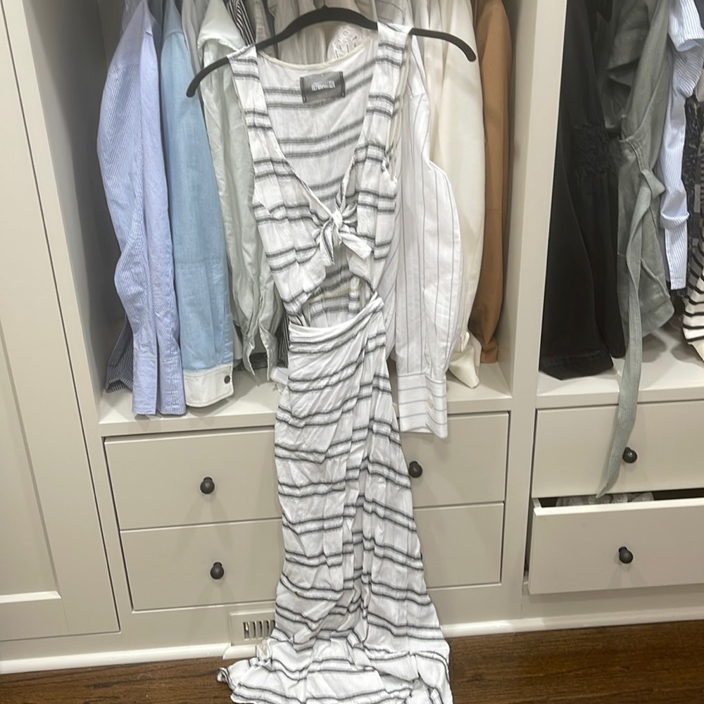 Reformation maxi wrap dress